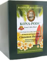 Cinnamon Hazelnut Flavored Kona Coffee Pods from Aloha Island Coffee