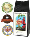 Diamond Kings Reserve Custom Kona Coffee Blend, Medium Roast, from Aloha Island Coffee